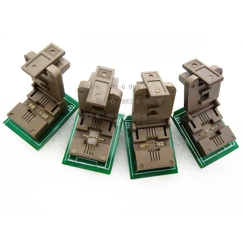 DIP8 IC Test Socket Adapter Converter, Compatible with QFN8 WSON8 MLF8 MLP8 DFN8 Chips 6x5mm 8x6mm for Programming Debug