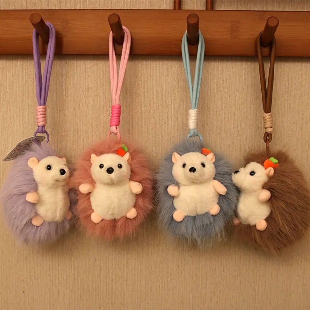 

Плюшевый брелок-ежик из ПП-хлопка, реалистичная мягкая игрушка-ежик, подвеска 14 см, кавайная плюшевая игрушка-ежик, украшение для сумки