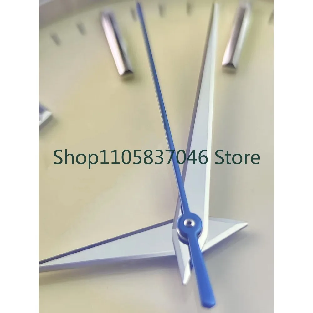 Fully automatic mechanical five sided needle bubble burning steel blue seconds classic cream waterproof business watch