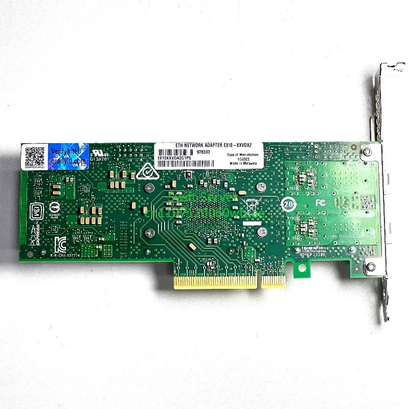 E810-XXVDA2 25 Gigabit dual port PCIe 4.0 x8 Ethernet network adapter network interface card