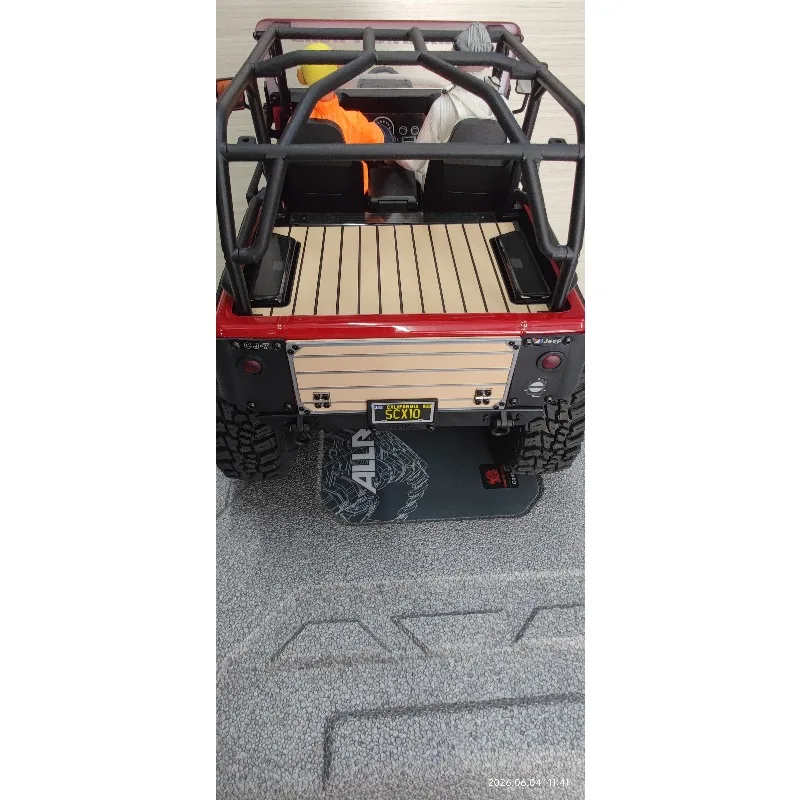 Rear Panel with Tailgate for 1:10 Axial SCX10 III CJ7, 2 Styles Optional, RC Crawler Scale Upgrade Accessories/ Rear ailgate
