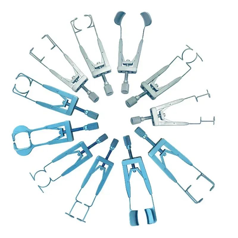 Espéculo oftálmico em aço inoxidável, titânio, sólido, cirúrgico, olho, instrumento, abridor, ferramentas para pálpebras, 1pc