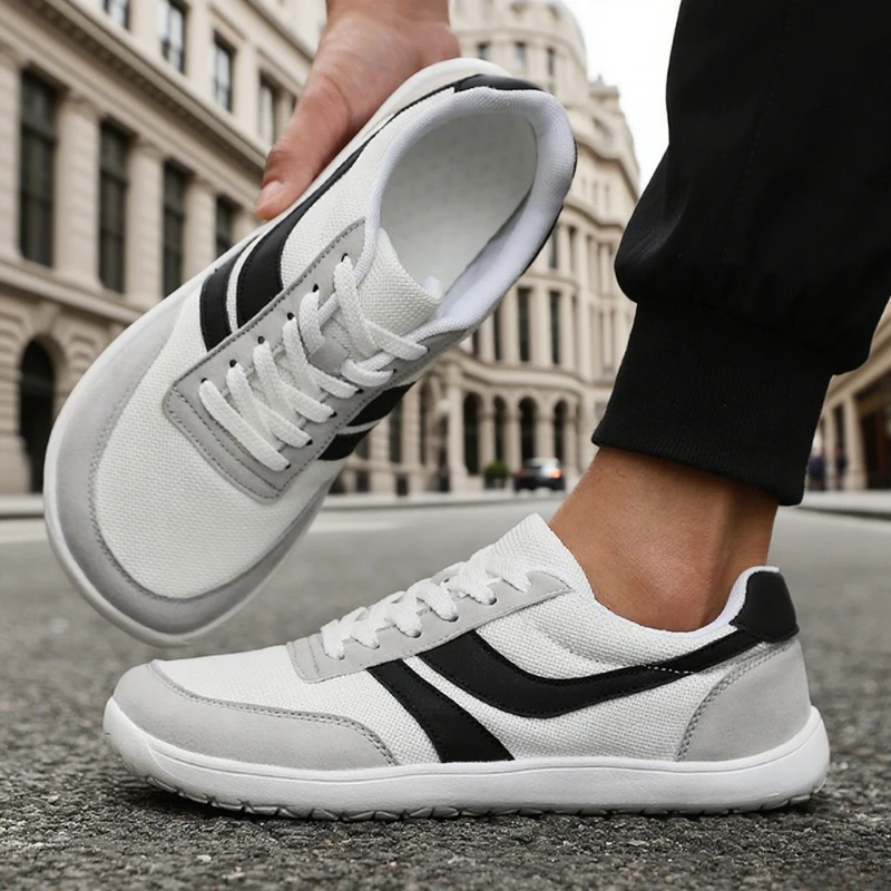 

Мужские туфли-лодочки с широким носком, нескользящие износостойкие сетчатые дышащие легкие многофункциональные повседневные кроссовки одного цвета