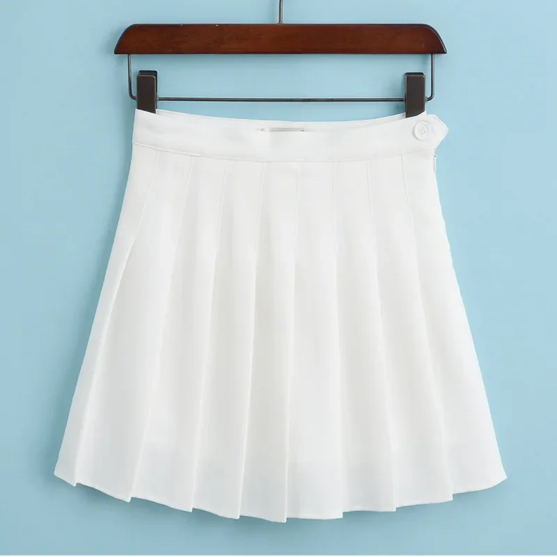 MRMT 2024 Brand New Spring and Summer Women's Skirt Student Skirts Halfway Skirt for Female Solid Color Pleated