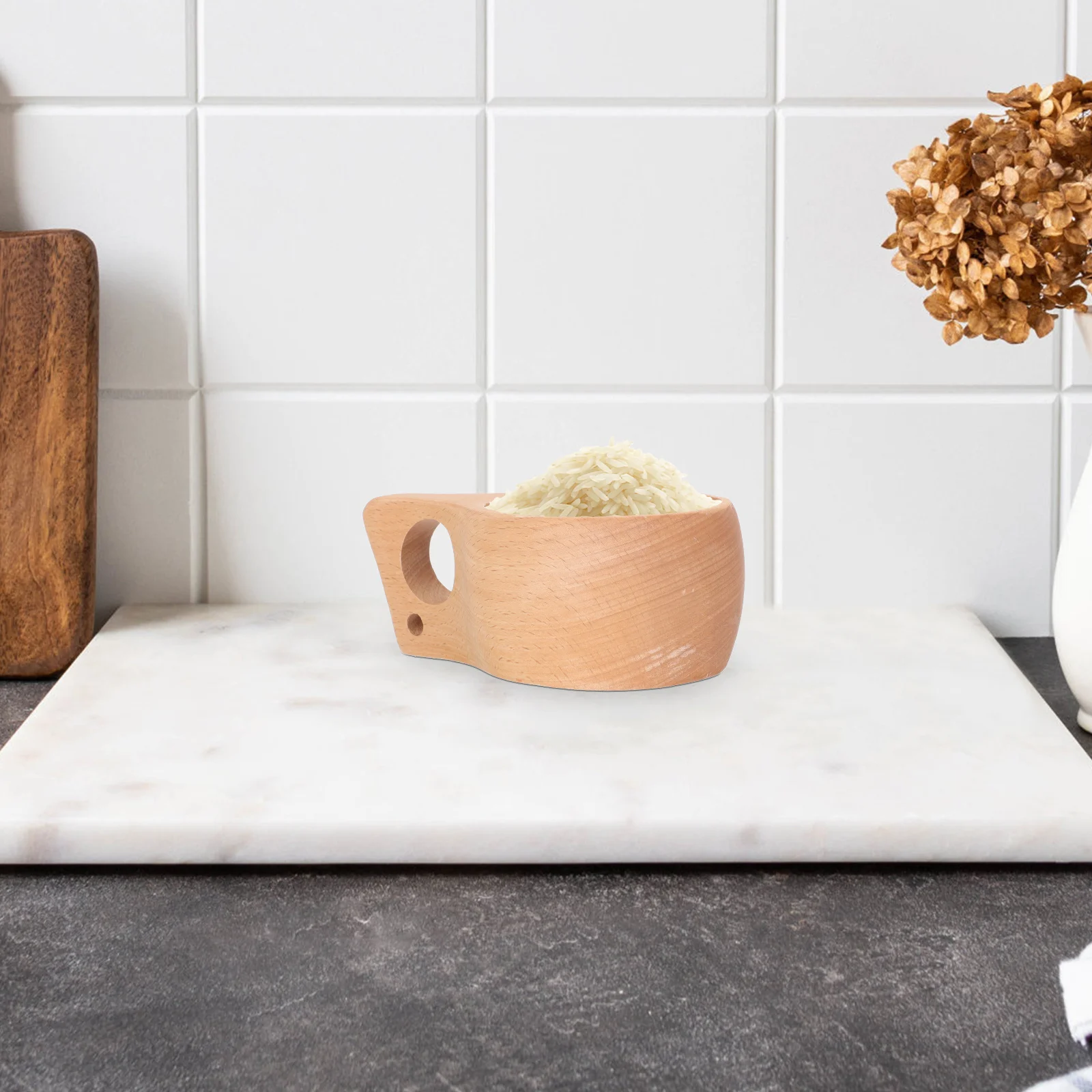 

Wooden Coffee Bean Spoon Beech Measuring Scoop For Kitchen Home Office Milk Powder Rice Water Tool Household Gadgets