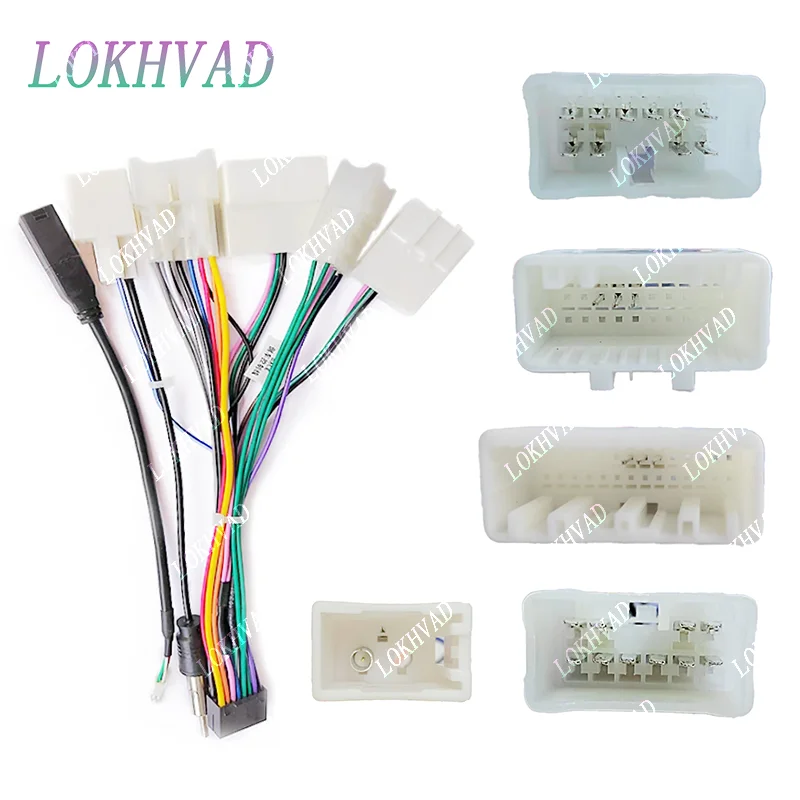 راديو السيارة اللفافات لتويوتا كامري الولايات المتحدة الأمريكية منتصف الشرق 2012-2014 طبعة 10 بوصة لوحة ستيريو تسخير مهائي كابلات الطاقة Canbus #4