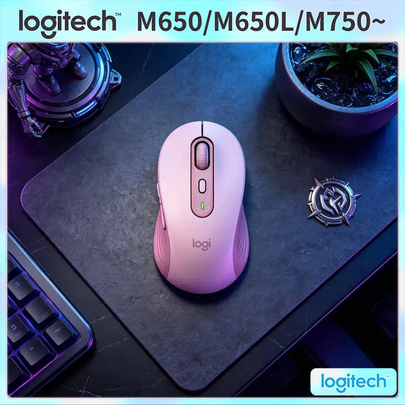 

Logitech M650/M650L Signature Mouse - Wireless, Silent Clicks, Dual Connectivity, 4000 DPI for Precision Work