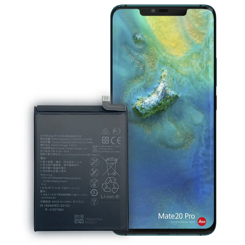   Replacement Battery HB486486ECW for Huawei P30 Pro Mate20 Pro Mate 20 Pro Genuine Phone Batteries 4200mAh +T ools