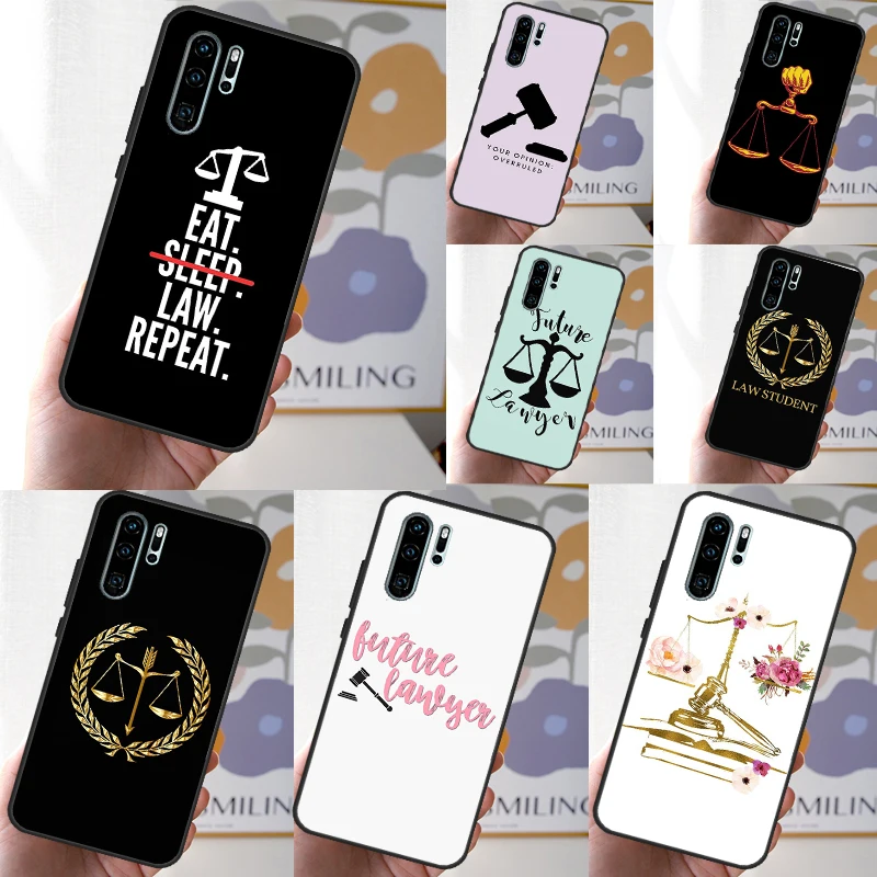 Lawyer Judge Pattern Art Case For Huawei P30 P20 P40 Lite Nova 11 Pro 9 10 SE 5T 11i 8i 3i Y60 Y70 Y90 Y61 Y91 Cover