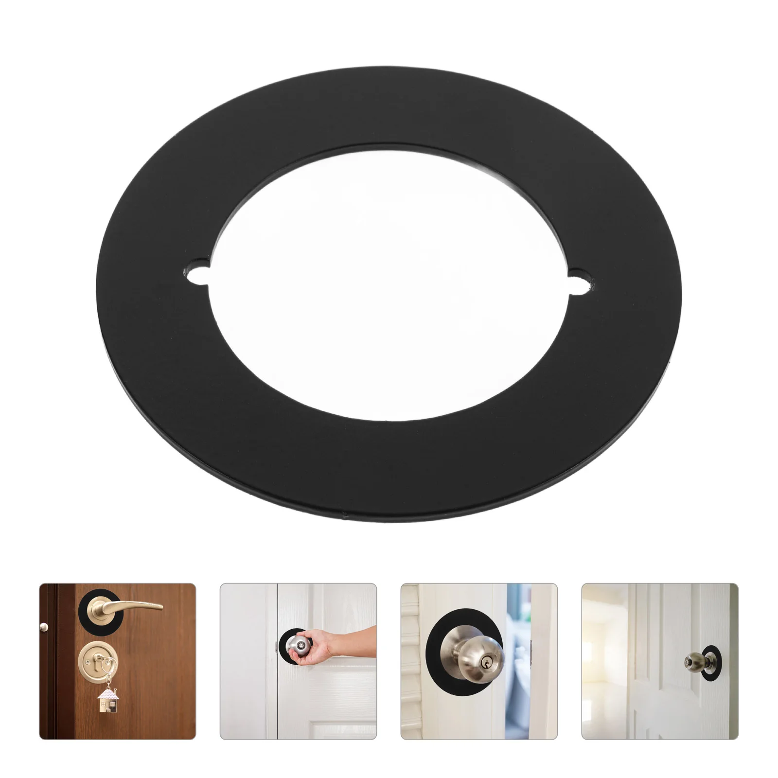 

Lock Repair Plate Thickened Stainless Steel No Drill Installation For Bedroom Door Reinforcement Security Plate Door Handle