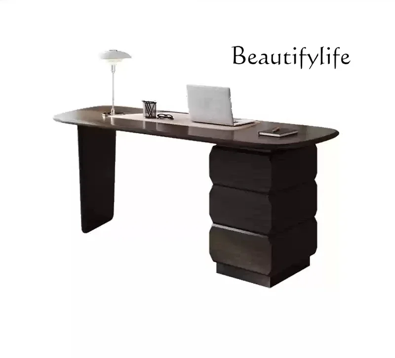 Italian modern simple light luxury designer computer office desk home study writing desk