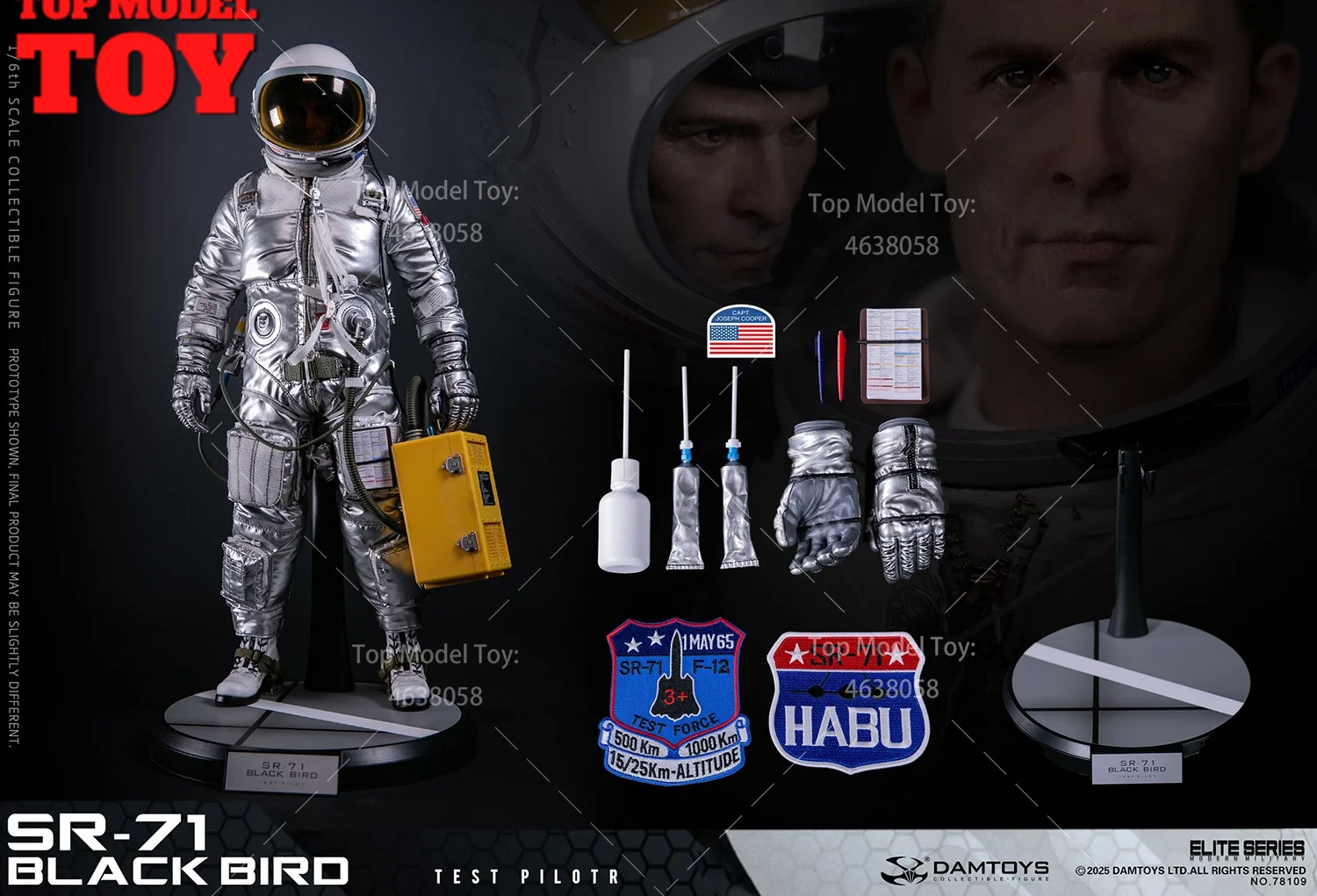 DAMTOYS SR-71 78109 U-2 78110 1/6 Bilancia Pilota di Prova Pilota Action Figure Bambole 12 ''Soldato Maschio Set Completo Modello Giocattolo Da Collezione