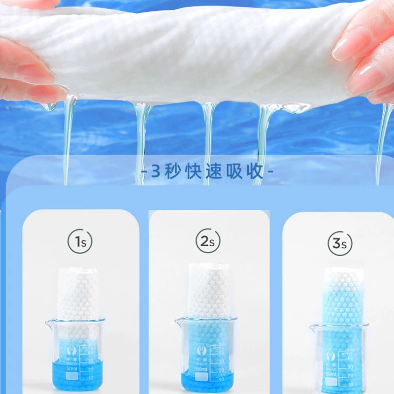 Disposable Face Towel Cotton Wipes Face Towel Makeup Wet&Dry Skin Cleaning Facial Towels Thickened Pearl Pattern Beauty Towels