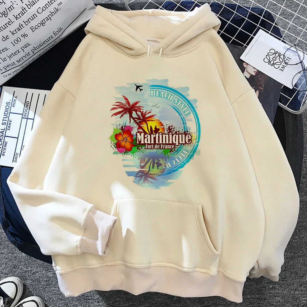 Martinique hoodie kawaii Japanese pattern anime sweater female pullover tracksuits graphic soft fabric Japanese comfortable