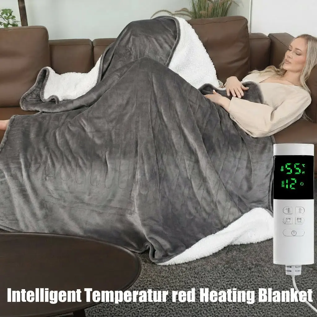 Electric Blanket USB Charging Intelligent Heating Preservation Winter Warm Throw Indoor Home Use Portable Heating Pad