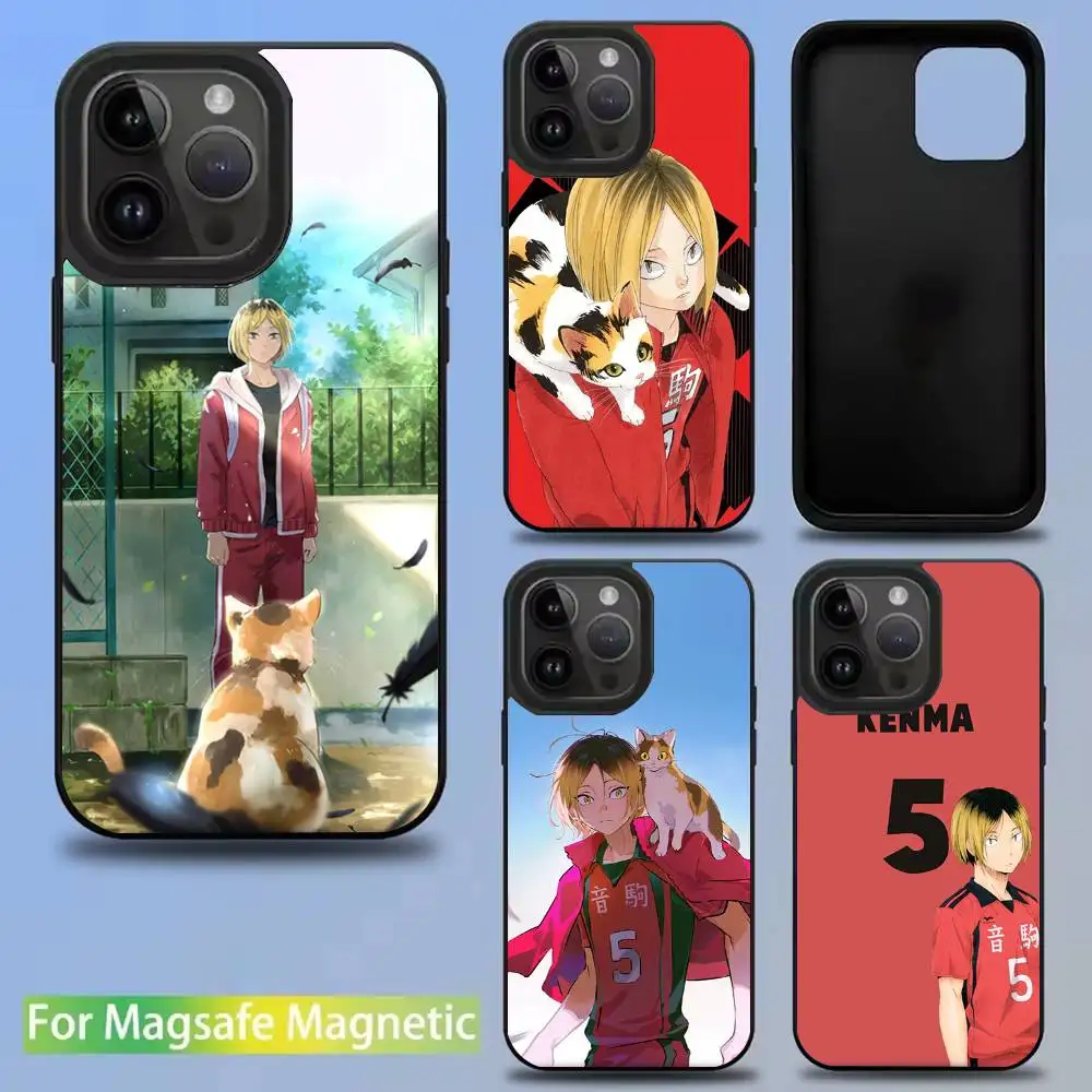

Anime Kenma Kozume Phone Case For iPhone 16,15,14,13,12,11,Pro,Max,Plus,Mini,SE New Magsafe Magnetic Wireless Charging
