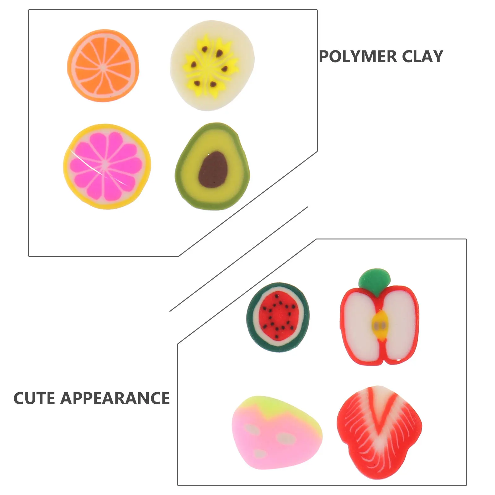 

1 Box 12-Color Fruit Slice Manicure Sequin Polymer Clay Nail Art Epoxy Ornament DIY Nail Art Supplies Manicure Supplies