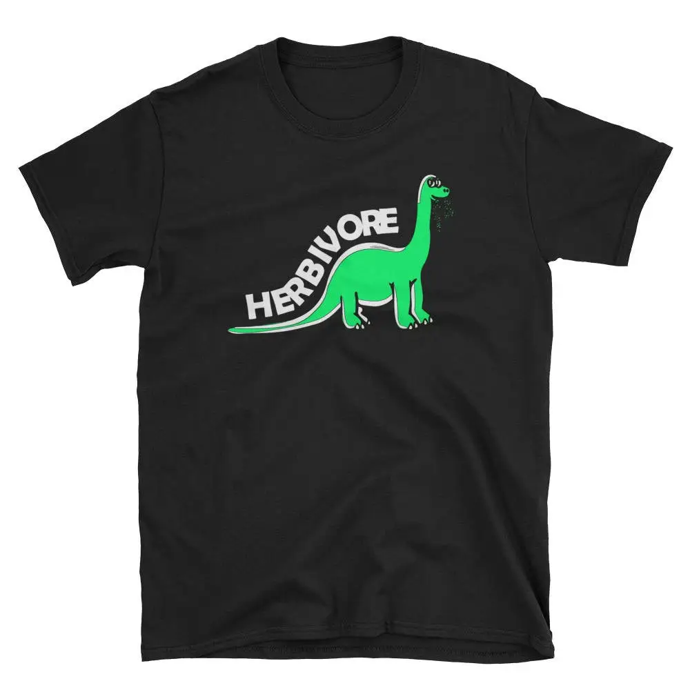 Herbivore Dinosaur Vegan T Shirt for Vegans and Vegetarians