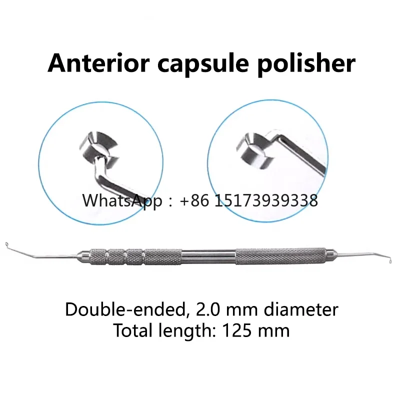 Manual Ophthalmic Microsurgical Anterior  Polisher Doubleheaded Surgical Assist Hook Intraocular Lens