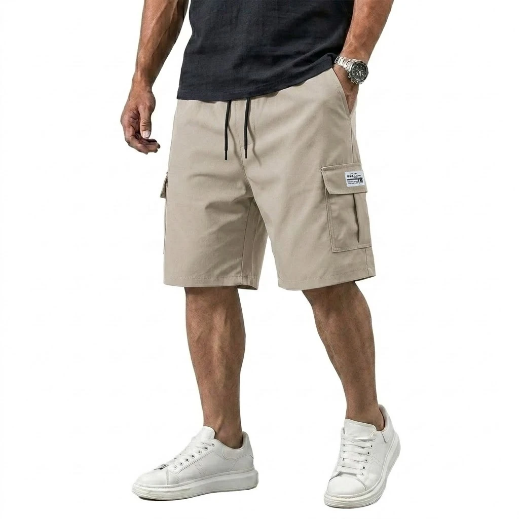 Pantalones Cortos Cargo de Verano, Pantalones Cortos Deportivos para Hombre, Pantalones Cortos de Trabajo con Múltiples Bolsillos, Pantalones Cortos Tácticos, Pantalones Bermuda Holgados para Hombre