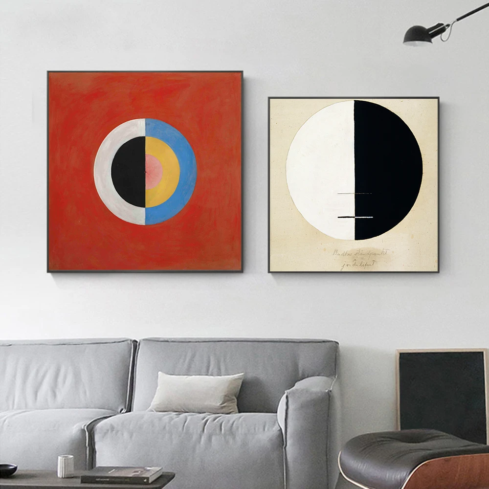 

Hilma Af Klint Abstract Painting Print Wall Vintage Art Canvas Poster Spiritual Picture for Gift Living Room Home Decor Cuadros