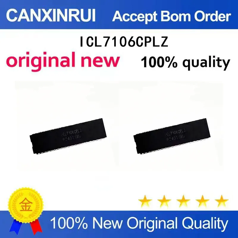 

(5-100 Pieces) New ICL7106CPLZ ICL7106 Analog to Digital Converter Plug in DIP-40 Spot Chip IC