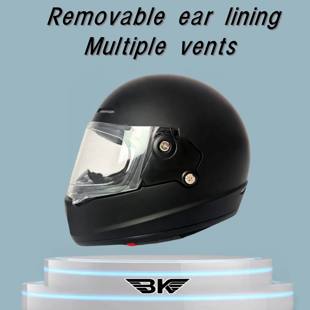 New Practical Hot Sale ABS Full Face Motorcycle Helmet Breathable Multiple Ventilation Motocross Head Guard