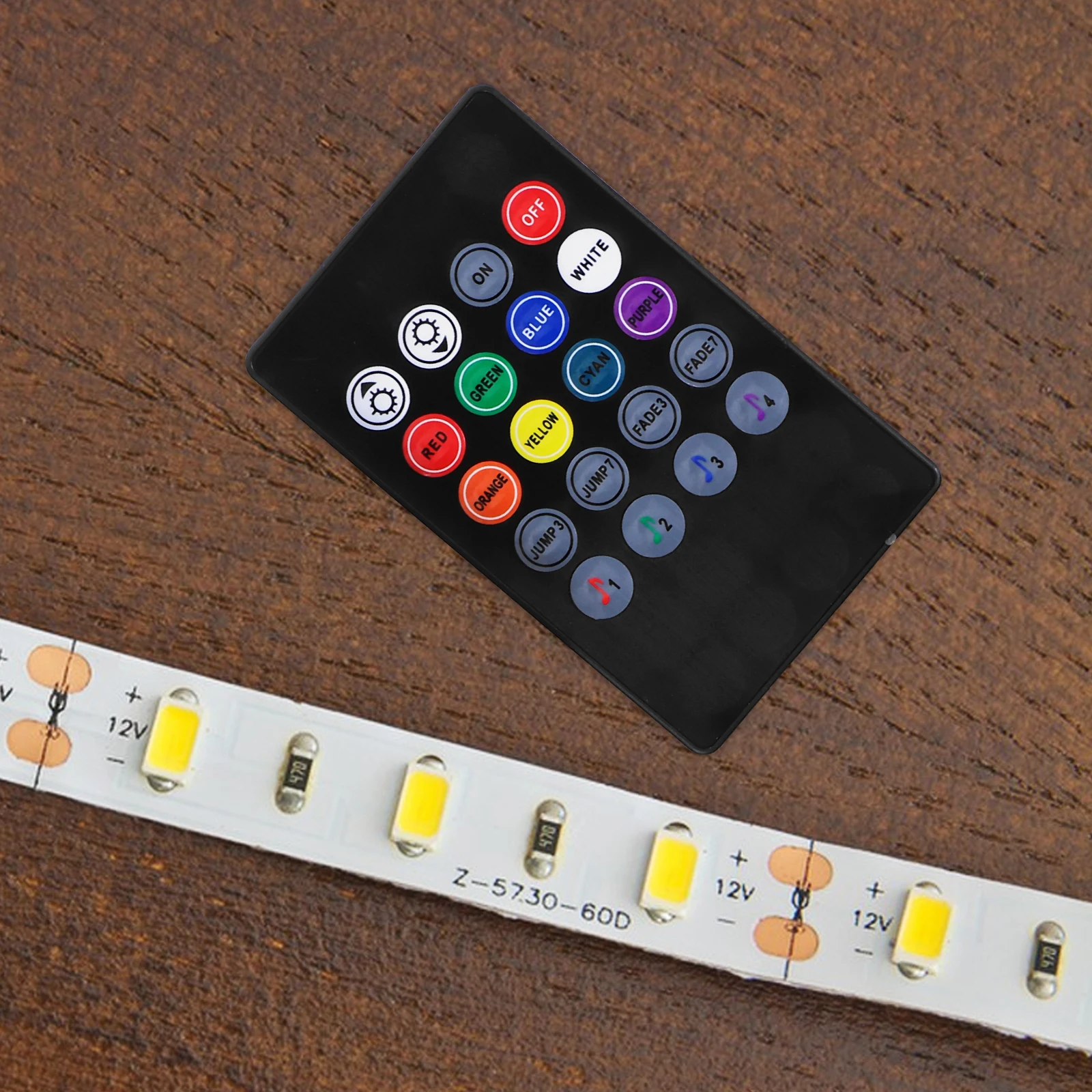 Music Controller 20 Key Ir Remote with Sound Activation for 5050 3528 5630 Rgb LED Strip Tape Light Wall Washer Glass Curtain