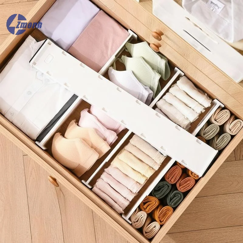 New！New Telescoping Drawer Divider Adjustable Multifunctional Cabinet Clapboard DIY Drawer Separator Cabinet Drawer Organization