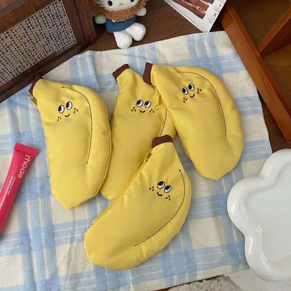 

Coin Pouch Canvas Coin Purse Coin Bag Mini Storage Bag Banana Wallet Korean Style Small Wallet Earphone Storage Bag Children