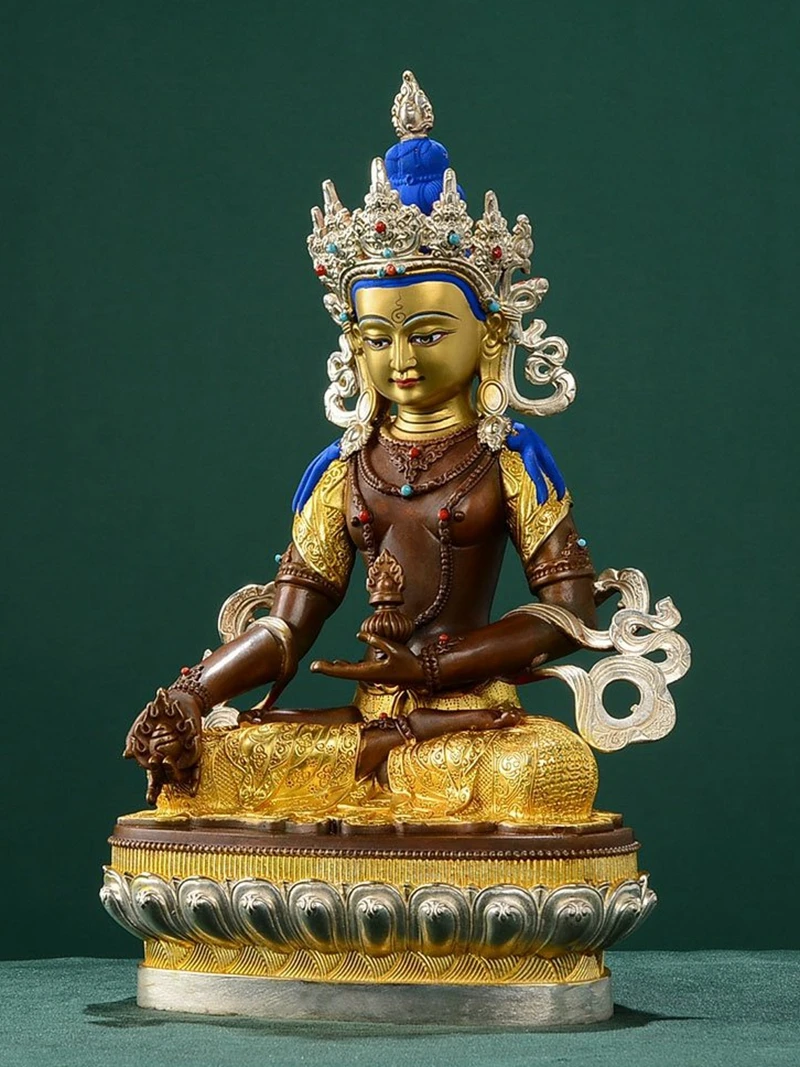 21cm 30cm 46cm Copper Ksitigarbha buddha statue Tibet buddhism Dizang ksitigarbha bodhisattva Large size