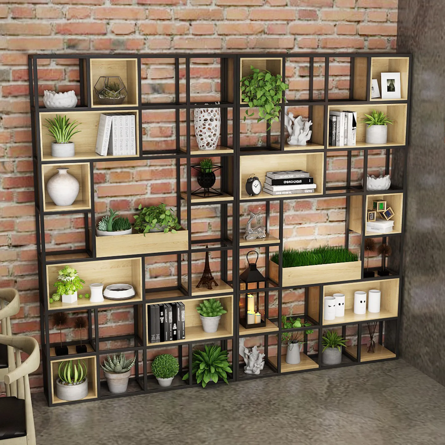Wrought iron flower stand Floor-to-ceiling indoor living room Balcony flower pot shelf Multi-layer bookshelf Solid