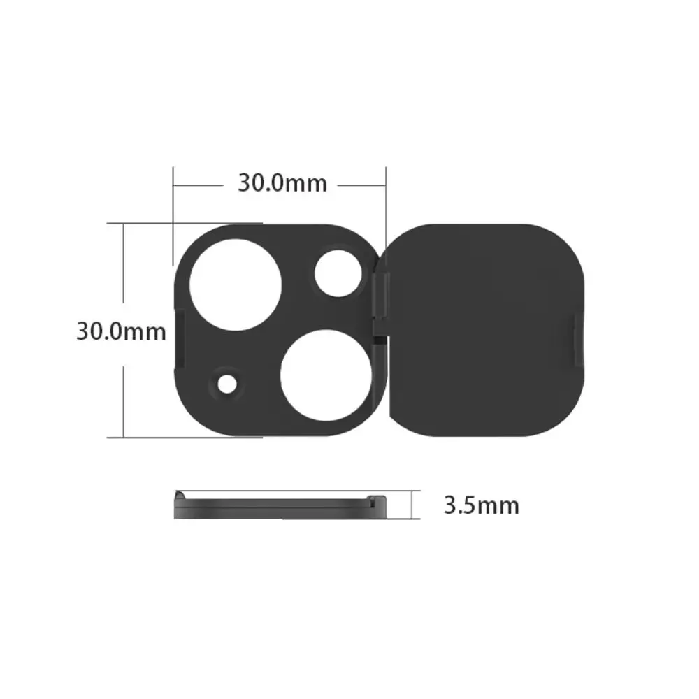 Capa protetora traseira para webcam, adesivo de plástico para lente de câmera, acessórios para lente de telefone, protetor de privacidade para iphone 15 pro max plus