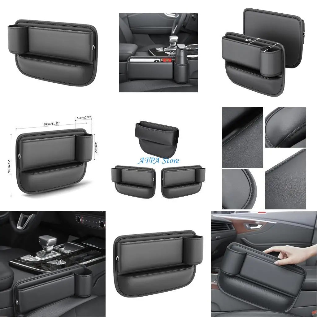 

U13C Car Pocket Adjust Crevice Side Storage Box Help Reduce Distracted Driving Hold Phone Coin Card Holder