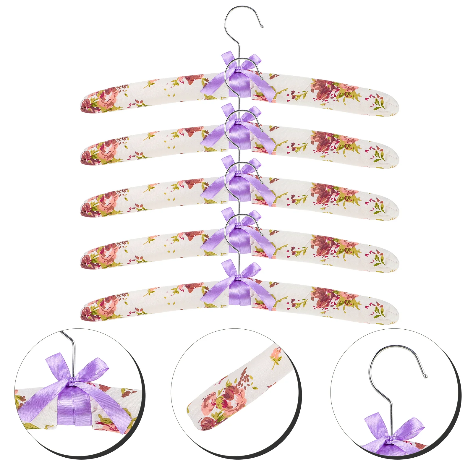 Cloth Floral Hanger Coat Wedding Dress Hangers Clothing Storage Racks Padded Clothes