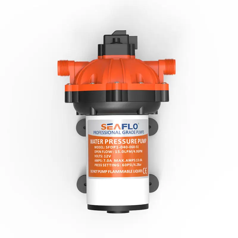 55 Series Diaphragm Water Self Priming Pump SEAFLO 60PSI 15.0 LPM Water Pump 12v Boat Caravane Camping-car