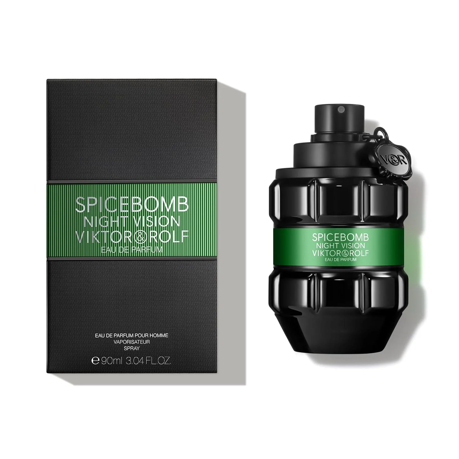 Viktor&Rolf Spice Nightvision Eau De Parfum - Ambery Fougere Cologne Fragrance with Black Spices, Green Resinous Accord & Incense - Long Lasting - Vibrant Scent for Winter and Summer