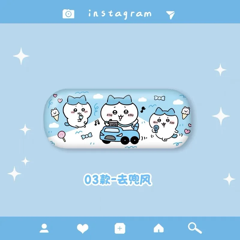 Estuche de gafas Kawaii Chiikawa, caja de almacenamiento de gafas bonita, caja de gafas de miopía portátil de dibujos animados para niñas, regalos