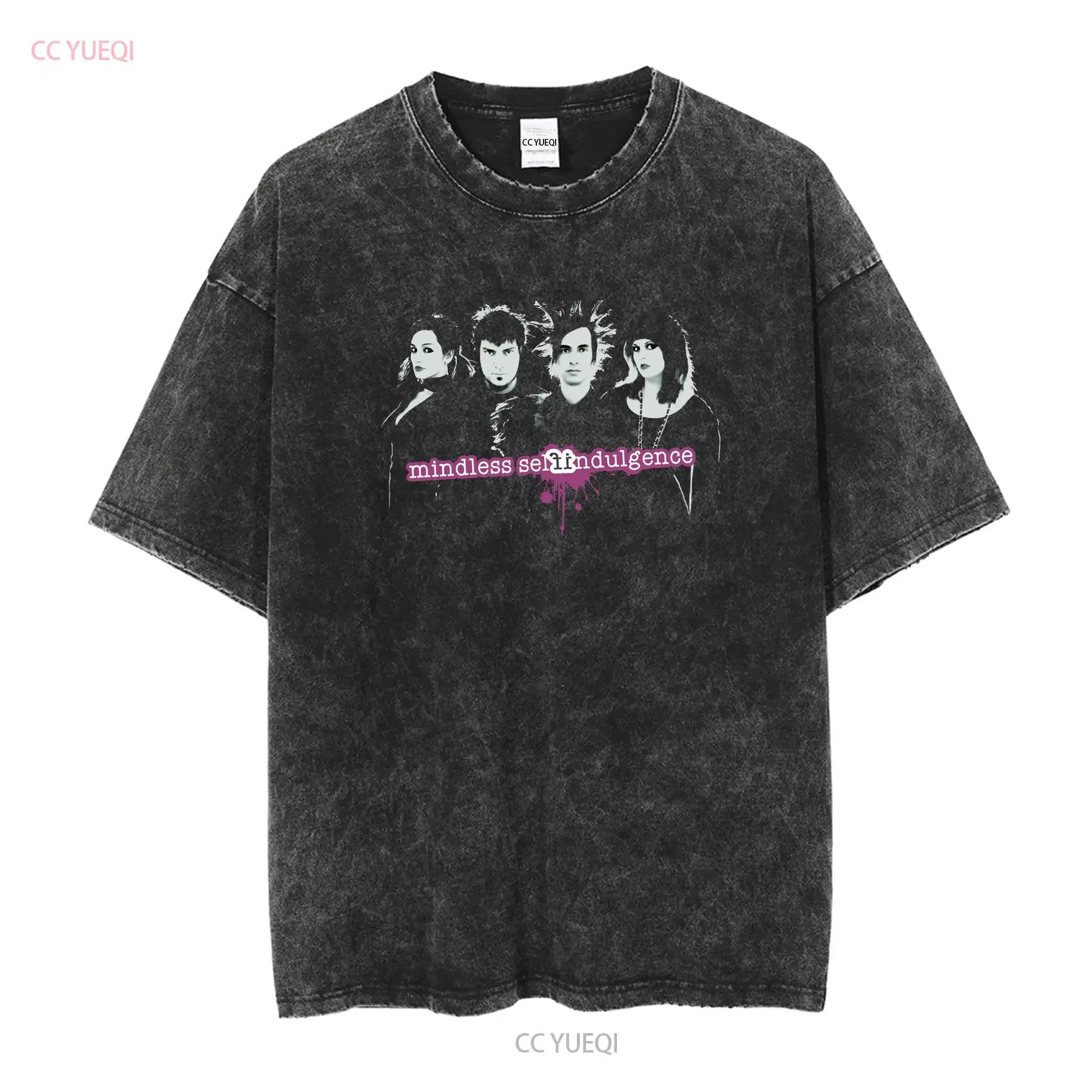 Vtg Mindless Self Indulgence Band Tour Music Cotton Black T Shirt vintage Washed streetwear fashion Top For Everyday Wear