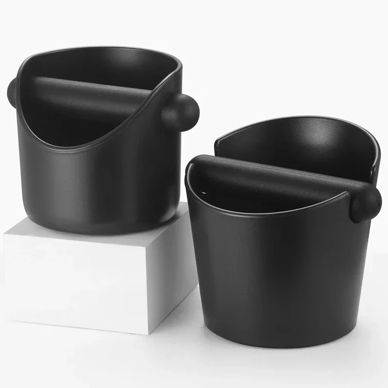 

Coffee Knock Box Black Anti Slip Coffee Grind Dump Bin With Detachable Knock Bar Residue Box Coffee Tools Cafe Accessories Box