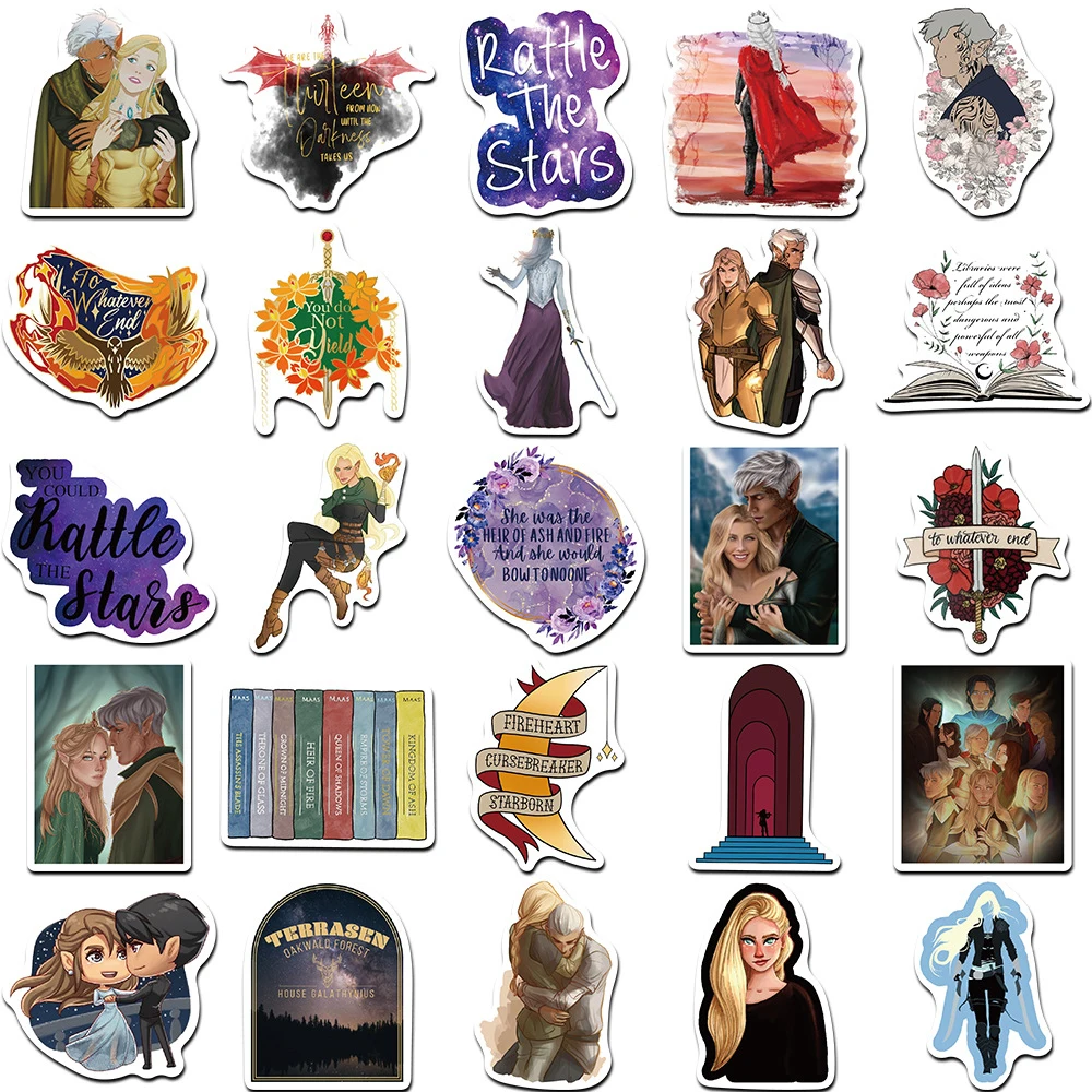 10/30/53 шт. Фэнтезийный Трон из стекла Наклейки Классические романы Наклейки Игрушка DIY Ноутбук Чемодан автомобиль Крутой мультфильм ПВХ наклейка