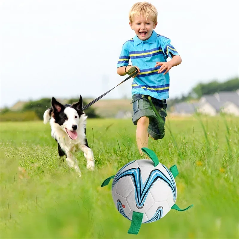 Dog Football Toy Pet Interactive Football Dog Outdoor Train Running Supplies For Medium Large Dog Funny Toy Ball Indestructible