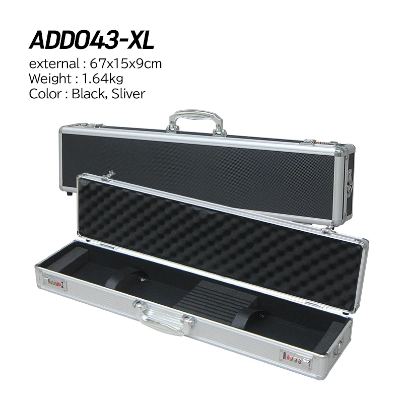 ADD043-أسود/فضي-إضافي كبير 67x15x9 سنتيمتر سكين حالة كيس الطبخ سكين صندوق تخزين أدوات الطبخ سكين صندوق تخزين #1