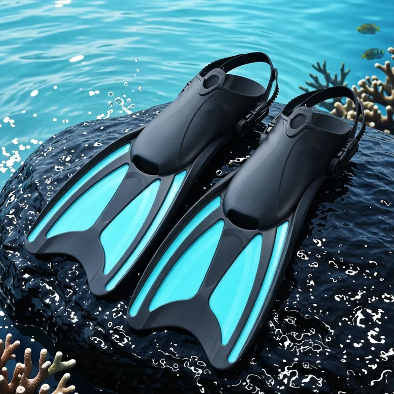 調節可能なフィニアルスイミングトレーニング器具フリースタイルダイビングシュノーケルプロフェッショナルショートフィニアル男性用アウトドアトラベルギア