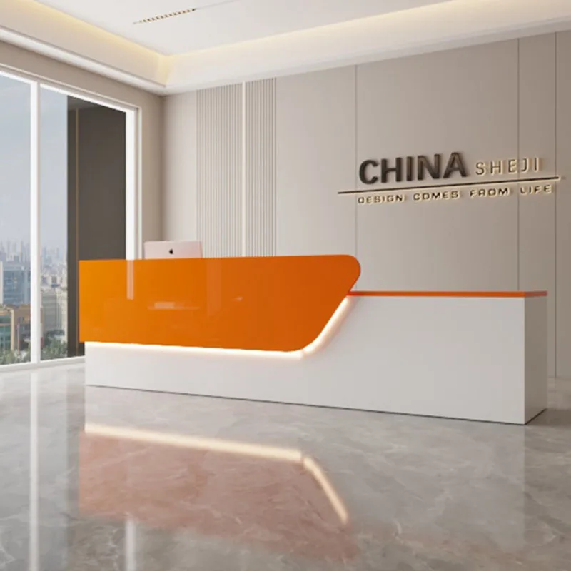 Clinic Front Reception Desk Cashier Lecture Register Office Reception Desk Lecture Stand Mostrador Oficina Office Furniture