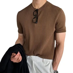 Affordable Brand New T Shirt Men T Shirt Men O Neck Short Sleeve Solid Color Streetwear Summer Tee T Shirt Tops