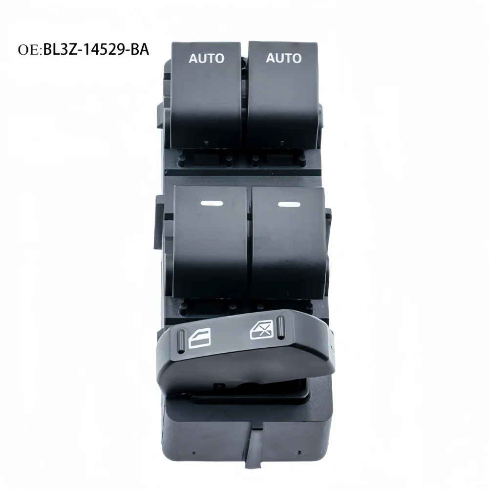 Front Driver Left Power Window Switch PC ABS Construction Plug-and-play Design Responsive Operation For Ford F-150 2011-2014