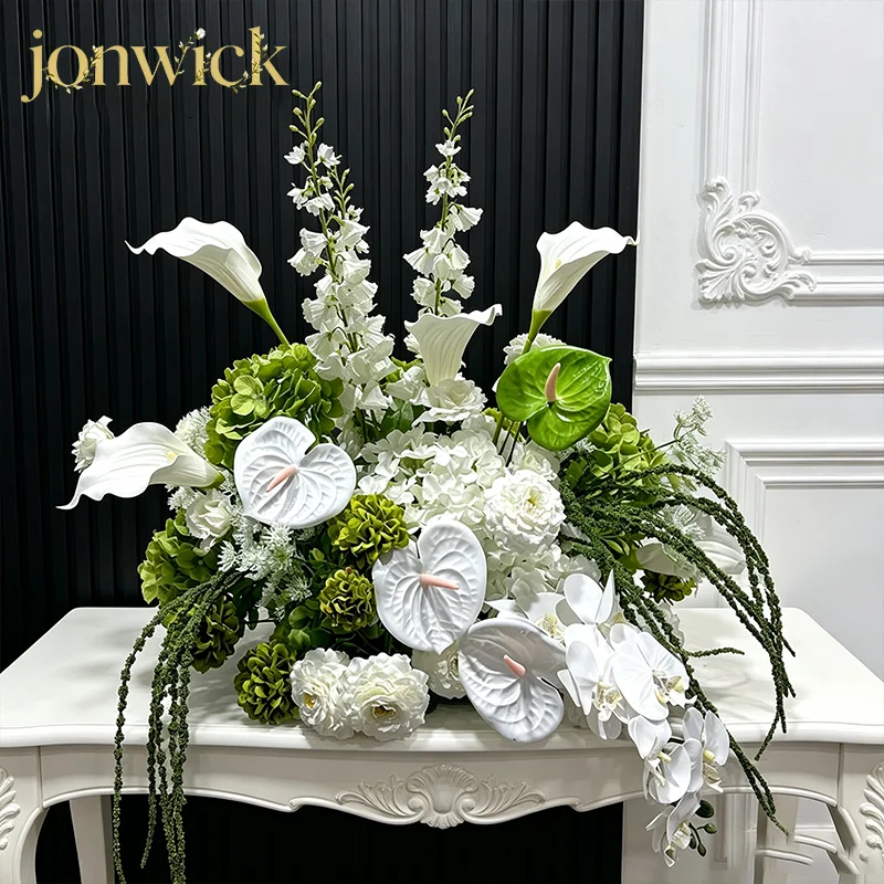 5D Rosen, Grünpflanzen, Hortensien, Hochzeitsbogen-Dekoration, Blumenreihe, Tischdekoration, Blumenball, Event-Zubehör – Detail 5