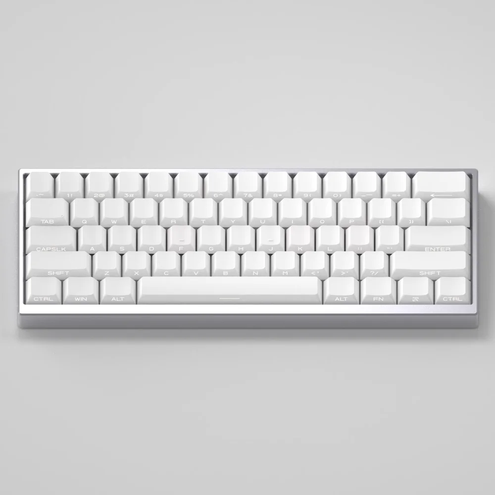 Black Side Engraved Translucent Keycap PBT 130 Key OEM Keyboard Keychain Compatible with 61/75/87/104/108 Mechanical Keyboards