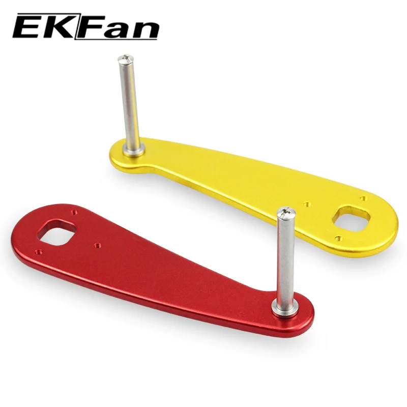EKFan 10.6*10.6mm hole length 100mm aluminum alloy fit old-fashioned sea fishing reels Jigging Fishing Reel handle DIY parts